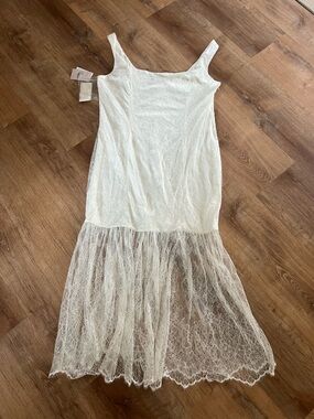Birdy Grey Ellie Lace Ruffle Hem Dress